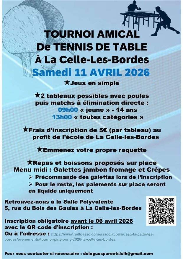 Tournoi amicale de Tennis de Table Image 1